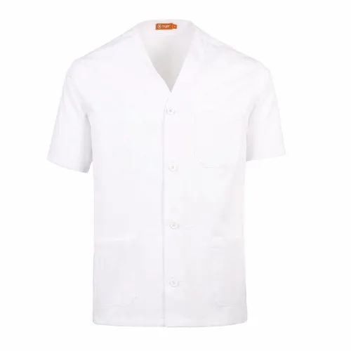 Blouse Médicale Blanche Personnalisable - Manches Courtes