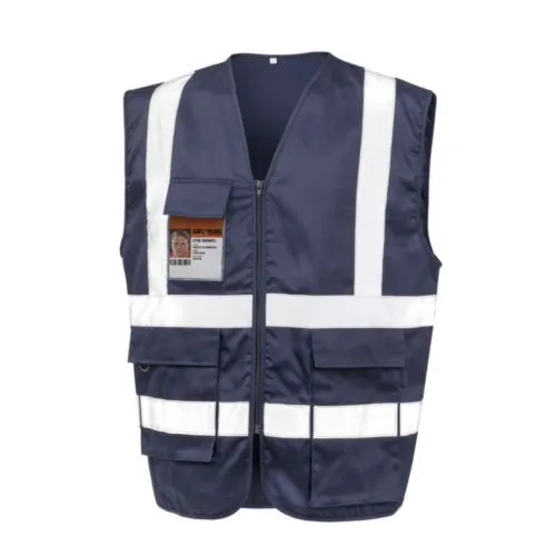 Gilet de Sécurité Haute Visibilité Polycotton Renforcé Personnalisable