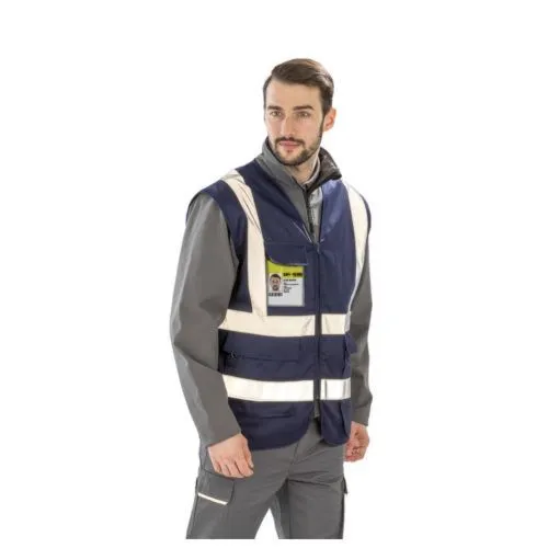 Gilet de Sécurité Haute Visibilité Polycotton Renforcé Personnalisable