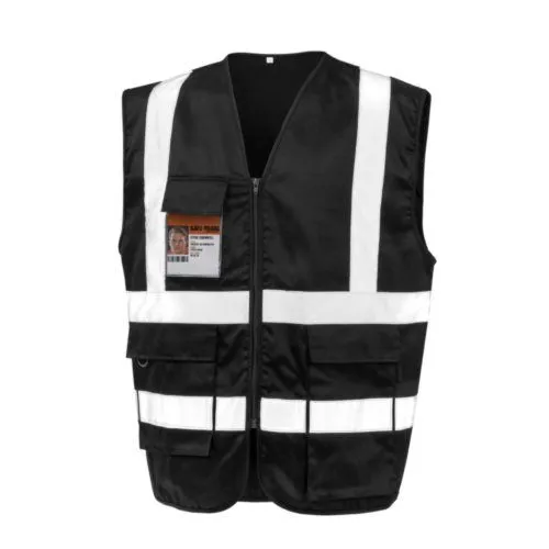 Gilet de Sécurité Haute Visibilité Polycotton Renforcé Personnalisable