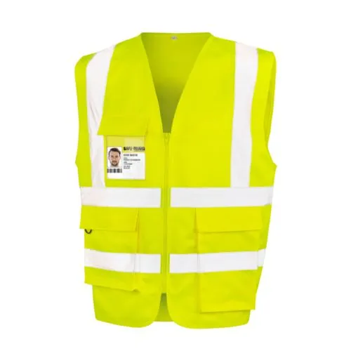 Gilet de Sécurité Haute Visibilité Polycotton Renforcé Personnalisable