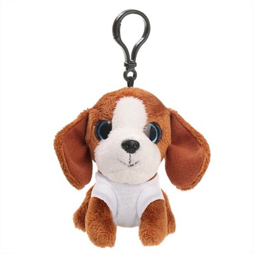 Porte-clés Peluche Chien avec T-shirt Personnalisable | Polly