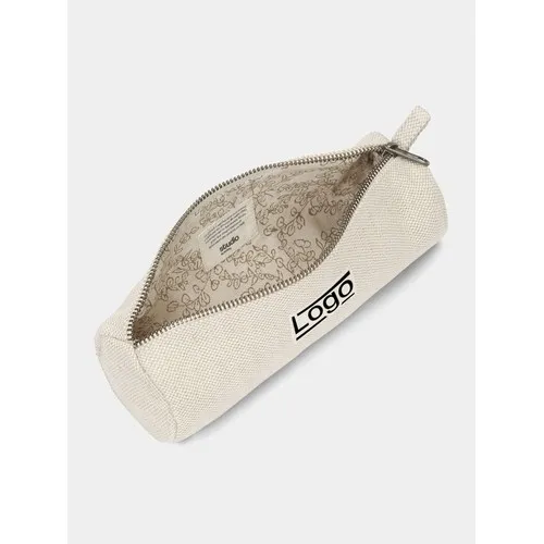 Trousse Ronde Chloé en Jute Bio - Accessoire Personnalisable Éthique