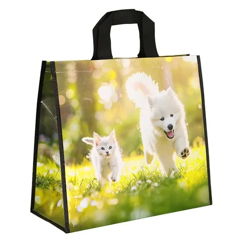 Sac Shopping Polypropylène Tissé Personnalisable - Motif Animaux