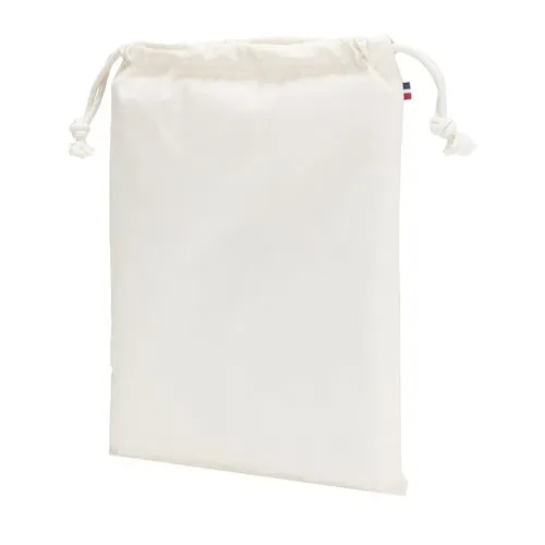 Pochette Coton Bio Française avec Cordon - Personnalisable