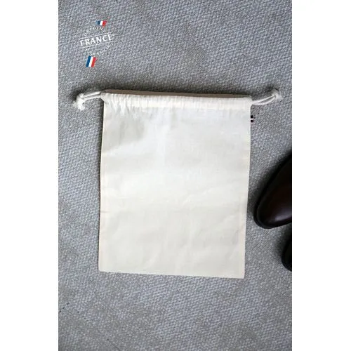 Pochette Coton Bio Française avec Cordon - Personnalisable
