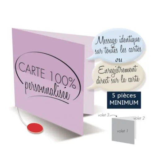 Carte Vocale et Musicale Personnalisée - Message Audio sur Mesure