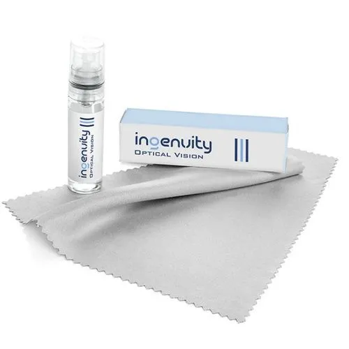 Kit de nettoyage pour écran noir et lunettes 2 pièces dans une pochette en PVC