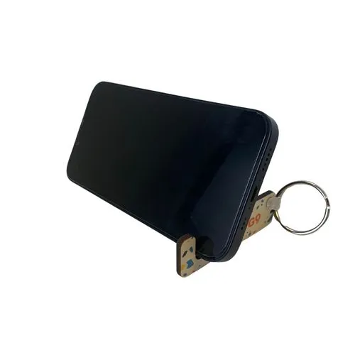 Porte-clés Support de téléphone en Bois - France