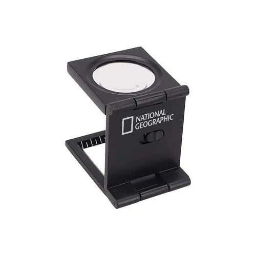 Loupe Pliable Métal 10X LED Personnalisable - Objet Pub Professionnel