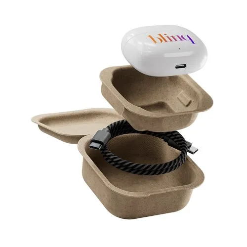 Écouteurs sans fil personnalisables - Cadeau d'entreprise éco-responsable