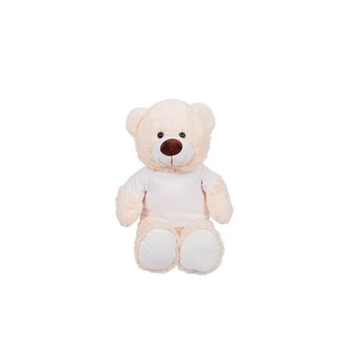 Ours en Peluche Personnalisable avec T-shirt - Bernie Cream 40cm