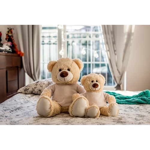 Ours en Peluche Personnalisable avec T-shirt - Bernie Cream 40cm