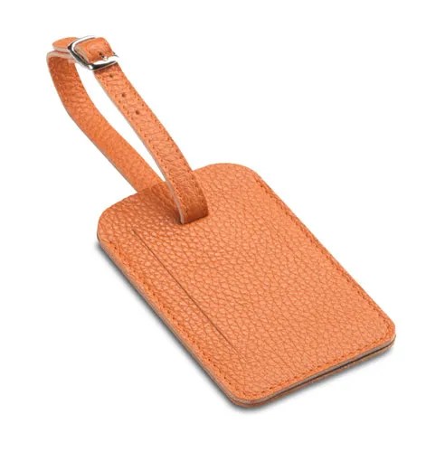 Étiquette de Bagage en Cuir Véritable Personnalisable - Made in Italy