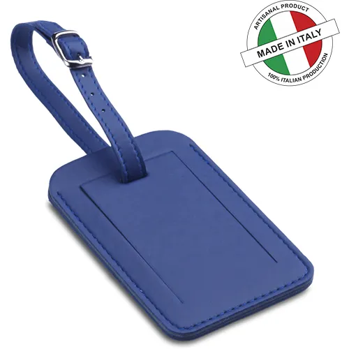 Étiquette de Bagage en Cuir Véritable Personnalisable - Made in Italy