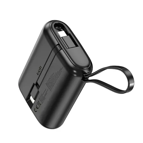 Batterie externe 10 000 mAh avec câbles intégrés personnalisable