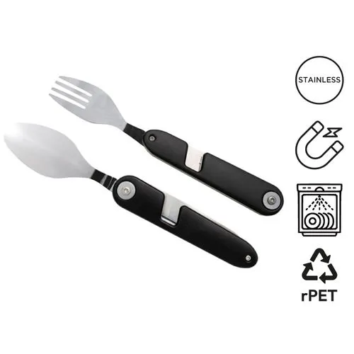 Couverts nomades aimantés 'Vancouver', avec étui RPET