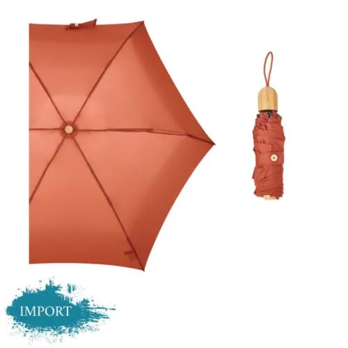 Parapluie Éco-responsable en RPET avec Poignée Bambou Personnalisable