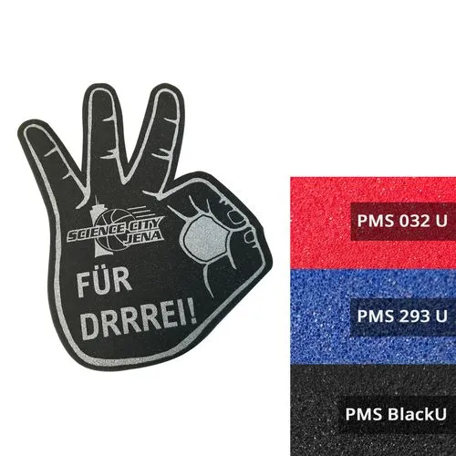 Main Géante OK Personnalisable - Gant Mousse Supporter 2 Faces