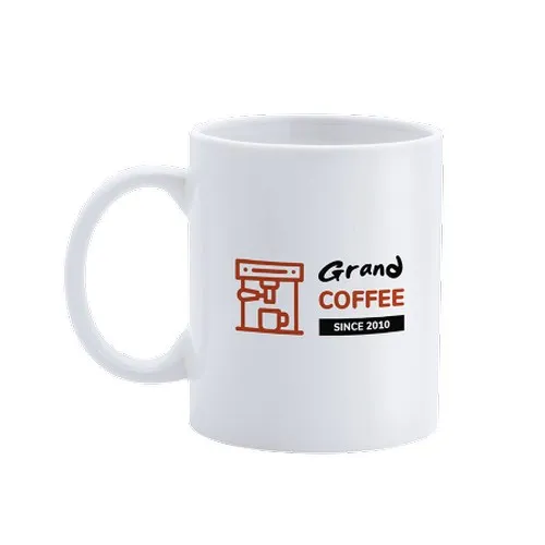 Mug Céramique Givrée 350ml - Couvercle et Poignée Bambou