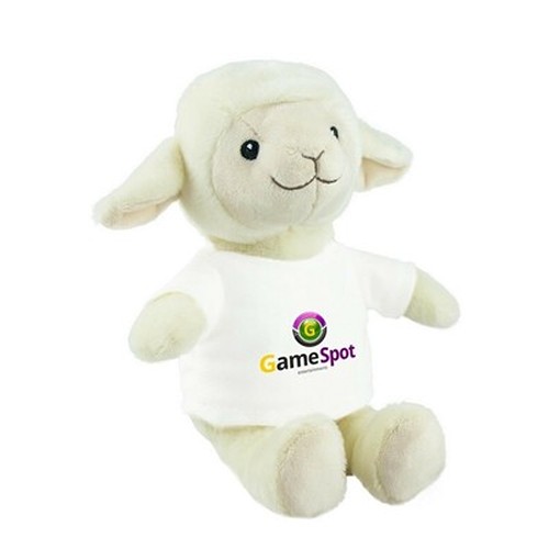 Mouton en Peluche RPET Personnalisable avec T-shirt | Cloudy