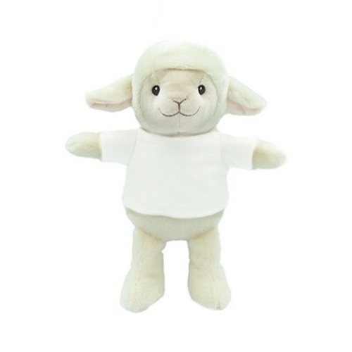Mouton en Peluche RPET Personnalisable avec T-shirt | Cloudy