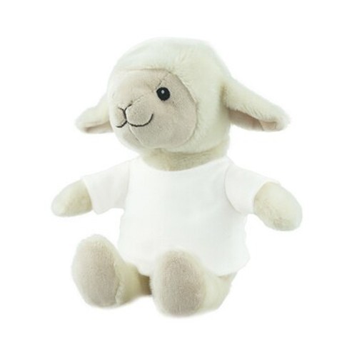Mouton en Peluche RPET Personnalisable avec T-shirt | Cloudy