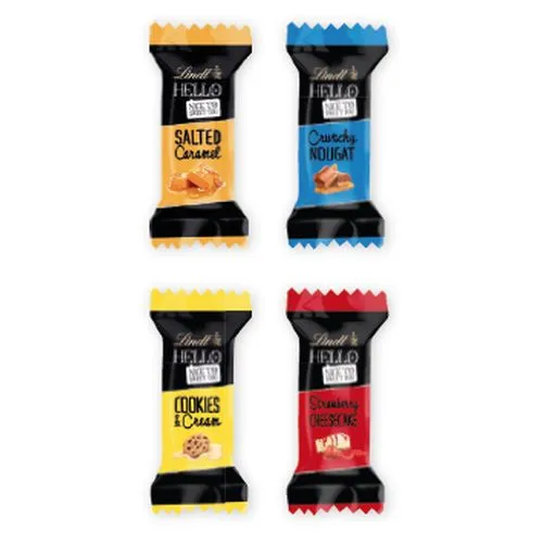 LINDT HELLO MINI STICKS dans une carte personnalisable pliable