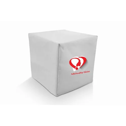 Pouf publicitaire personnalisable - Cylindre ou Cube 40cm