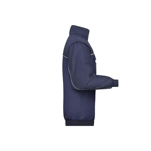 Veste de travail bicolore manches amovibles