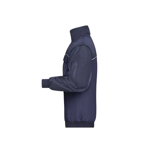 Veste de travail bicolore manches amovibles