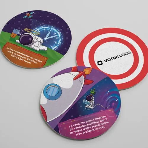 Jeu de Prévention Routière Personnalisé - 10 Sous-Bocks Écologiques