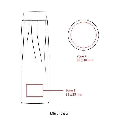 Gourde isotherme 500ml titane
