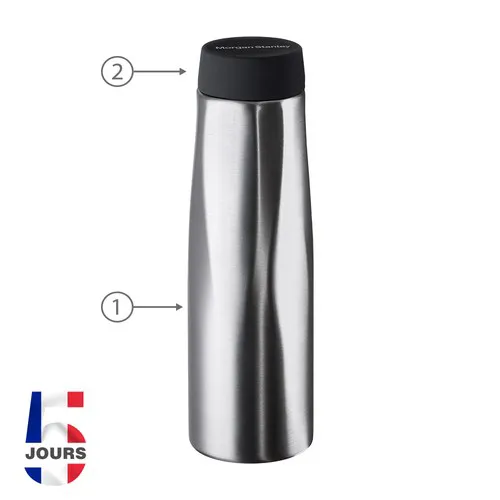 Gourde isotherme 500ml titane