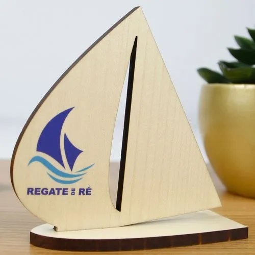 Trophée en bois BATEAU 10cm - France Bois