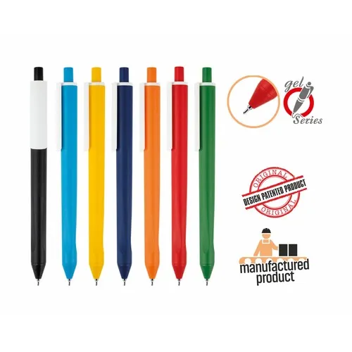 Stylo à bille en caoutchouc et métal