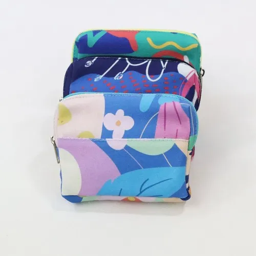 Porte-Monnaie en Coton Personnalisable - Sérigraphie Incluse