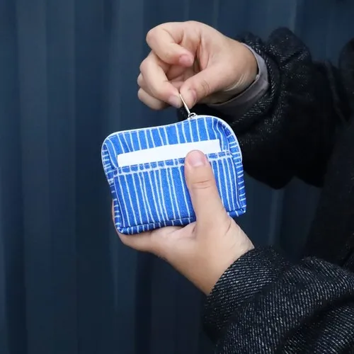 Porte-Monnaie en Coton Personnalisable - Sérigraphie Incluse