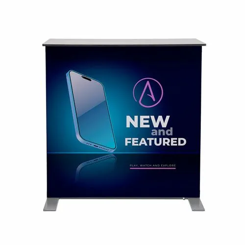 Comptoir Lumineux Pliable LED - Stand d'Accueil Professionnel