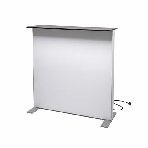 Comptoir Lumineux Pliable LED - Stand d'Accueil Professionnel