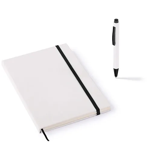 Set d'Écriture Écologique en Carton Recyclé - Stylo et Bloc A5