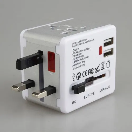 Adaptateur de voyage universel personnalisable par sérigraphie