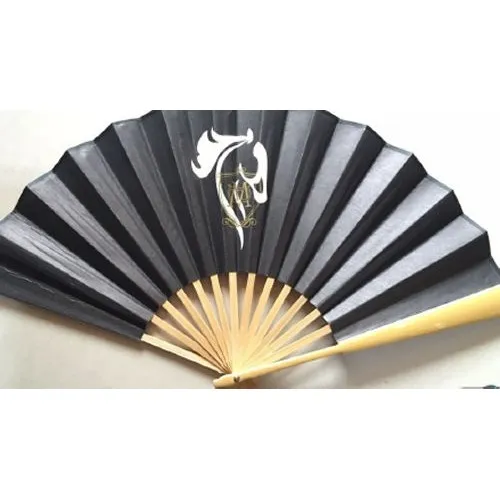 EVENTAIL EN PAPIER ET EN BAMBOU