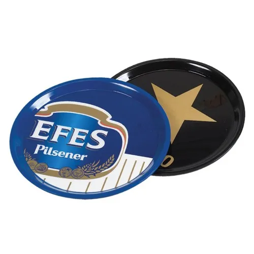 Plateau de service rond personnalisable Ø35cm - Semelle antidérapante