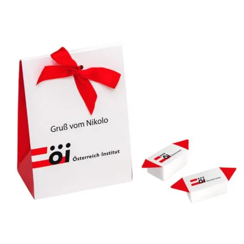 Caramels en boîte avec ruban