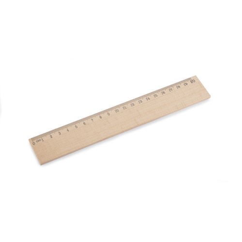 Règle en bois de cèdre 20 cm personnalisable