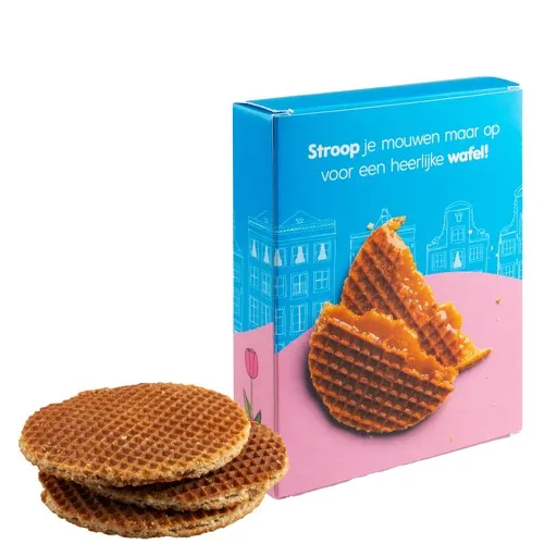 Boîte de 3 Stroopwafels au Beurre Personnalisables