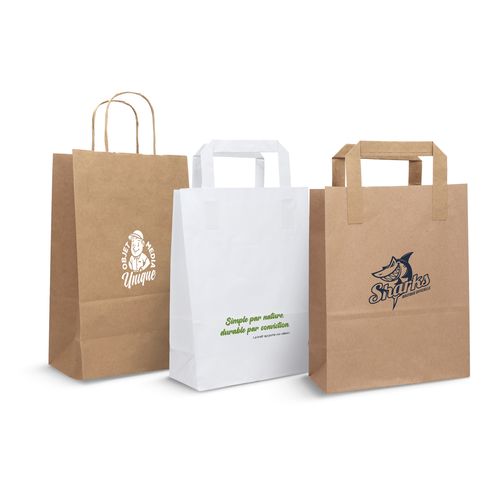 Sac Kraft Personnalisé - Sac Papier Publicitaire pour Boutique