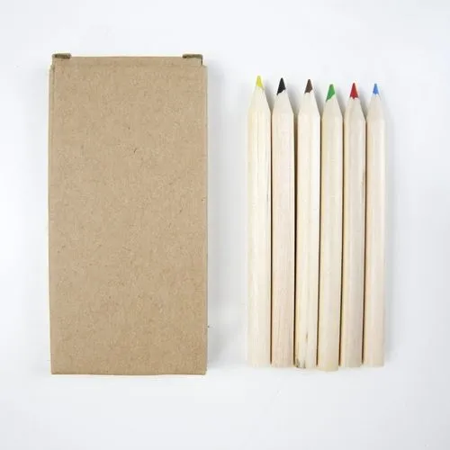 Set 6 crayons de couleur - Naturel