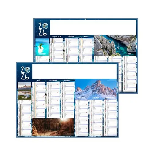 EXPEDITIONS 2026 - MIDI 430 x 335 mm - LEGER 400G - SANS MARQUAGE - 1 TROU EN TETE